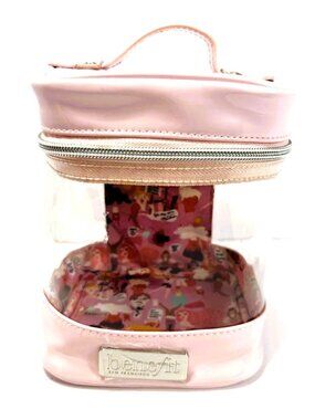 Brand New Benefit Cosmetics Pink Clear Graphic Makeup Travel Bag